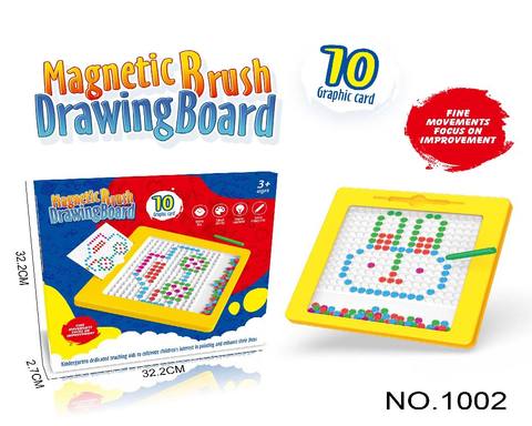 Children's family, magnetic pen movement drawing board, parent-child interactive desktop exercise, pen holding games, learning board