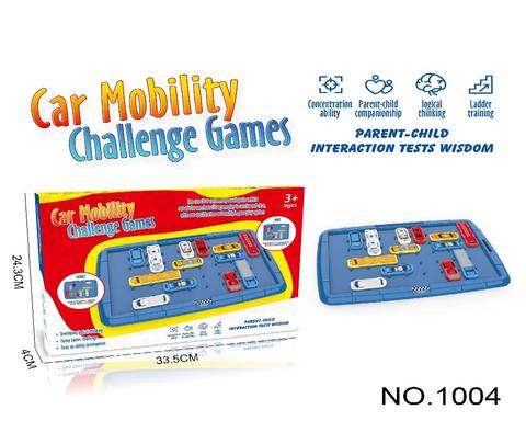 Children move cars through the parking lot and get out of the warehouse games parent-child interaction mobile cars passing toys