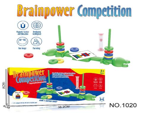 Children pass every house frog magnetic disc toy desktop game cascading hourglass card box