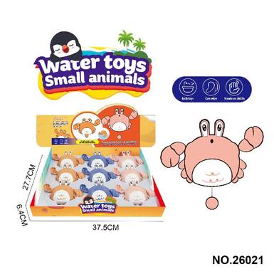 Cartoon cute cute pull line crab with long eyes