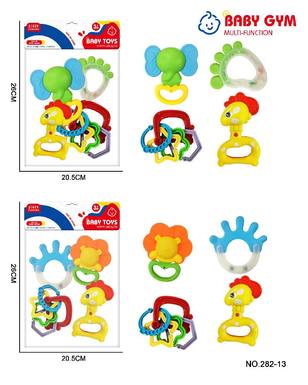 8-piece baby rattler teethgel