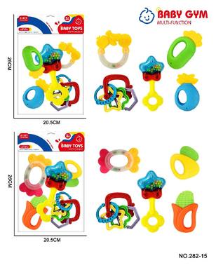 9-piece baby rattle teethgel