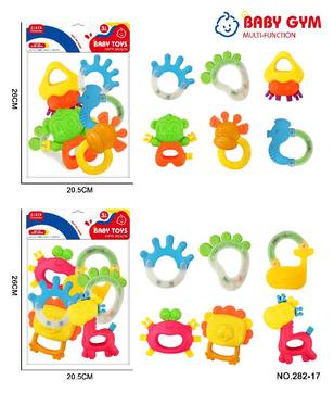 6-piece baby rattler teethgel