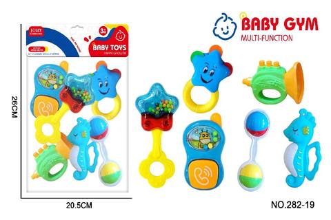 6-piece baby rattler teethgel