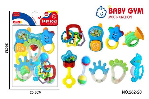 9-piece baby rattle teethgel