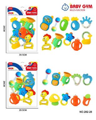 10-piece baby rattler teether