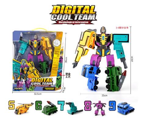 Digital Cool Team Transformers (5-9)