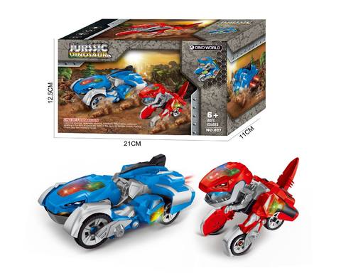 Electric universal transformation dinosaur chariot with light/sound (Tyrannosaurus rex)