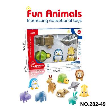 Puzzle cartoon animal model magnetic splicing toy
