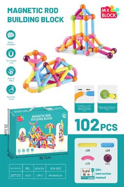 Magnetic rod set (102PCS)