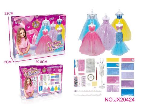 DIY handmade clothing design set (5 sets, 2 tables)