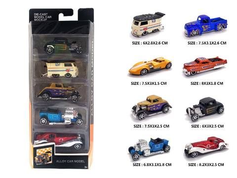 1:64 alloy taxiing vintage car in 5 boxes