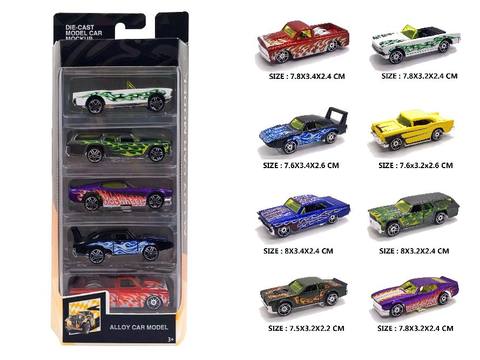1:64 alloy taxiing muscle car in 5 boxes