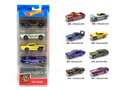 5 pieces of alloy taxiing muscle car