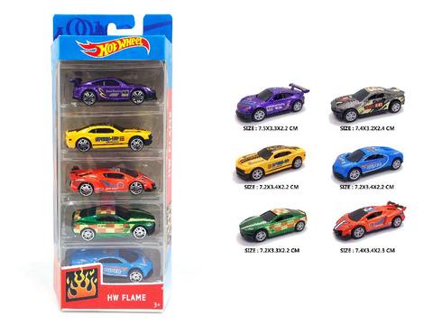 5 pieces of alloy sports car