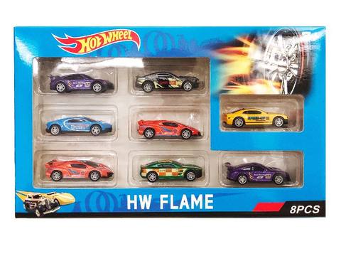 Alloy sports car with 8 windows in box