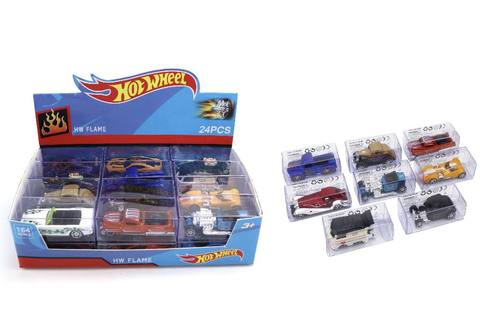 Alloy sliding classic car 24-pack display box