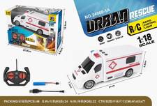 1：18四通灯光救护遥控车（带按键音效） 带灯光