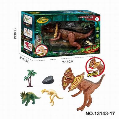 Dinosaur Set (Hand-pressed Double Crown Dragon)