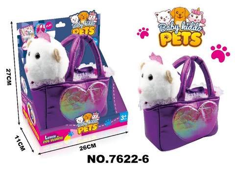 Handbag plush toy cat