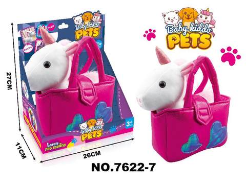 Handbag plush toy unicorn