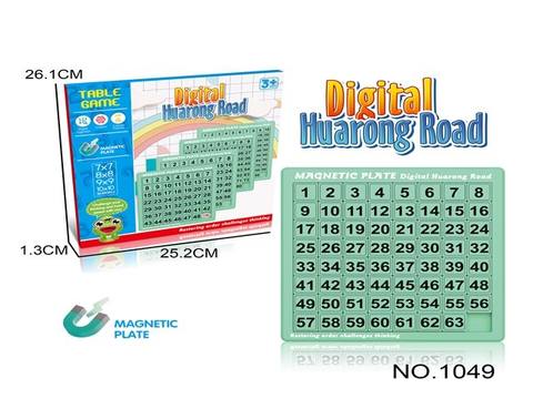 Digital Huarong Road students' intellectual thinking logic training magnetic Rubik's cube sliding jigsaw puzzle mobile digital desktop toys order 8