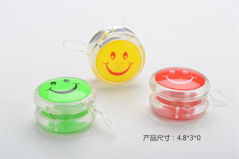 Free toy transparent smiley face yo-yo toy YOYO ball toy