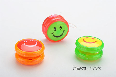 Free toy transparent smiley face yo-yo toy YOYO ball toy