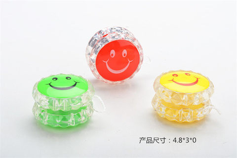 Free toy transparent smiley face yo-yo toy YOYO ball toy