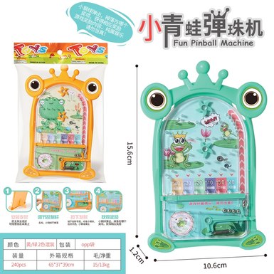 Puzzle frog pinball game board