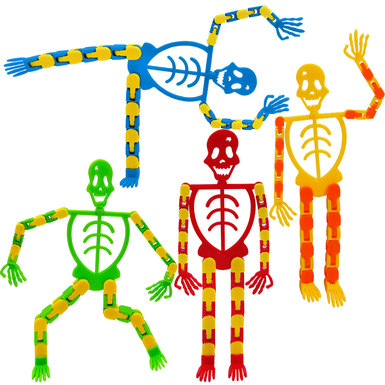 Solid color mechanical chain skeleton man