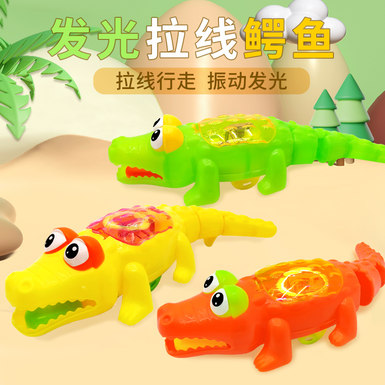 Cartoon light stringing alligator