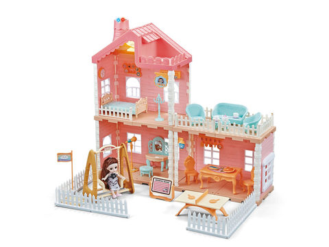 Toy girls visit princesses, castles, dolls, houses, villas, boys and girls, birthday gifts for children aged 3 to 6