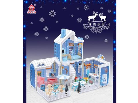 Princess Aisha Bingxue Qiyuan Castle Aisha Toy Villa Girl passes every Children's House and Doll House