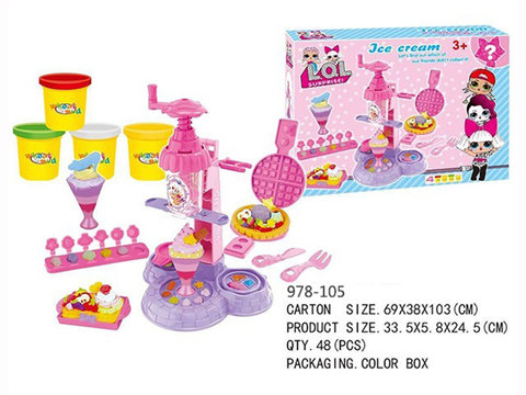 Surprise colorful clay toys