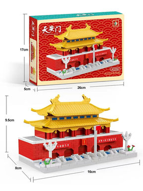 Tiananmen building block toys micro-particle building blocks educational toys
