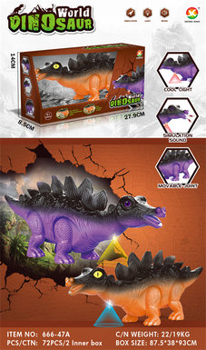 Electric stegosaurus toys (with colorful lights, simulated calls)