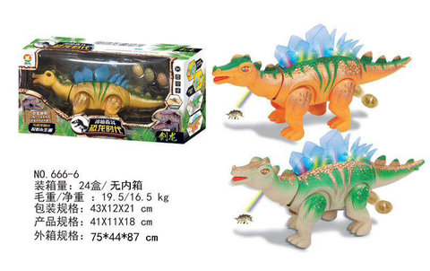 Electric Dinosaur Toys (with music, colorful lights, projection, raw eggs)