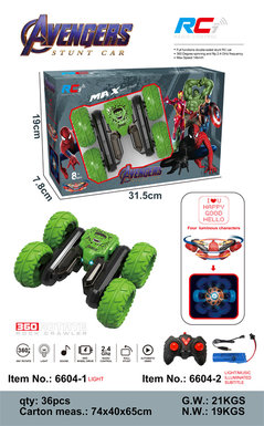 Hulk butterfly blossom light remote control stunt car remote control car toy