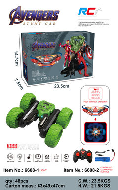 Hulk butterfly blossom light remote control stunt car remote control car toy