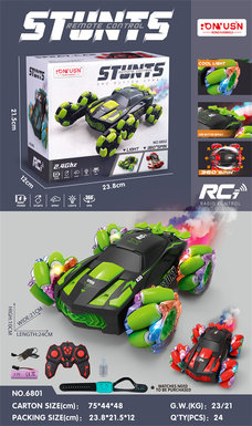 Four-wheel remote control stunt car toy remote control car toy
