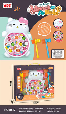 Cat whacking a mole electric toy (music)