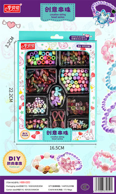 Hengbeibei girls' toys free DIY colorful creative beads