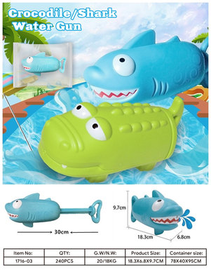 Shark water gun toy