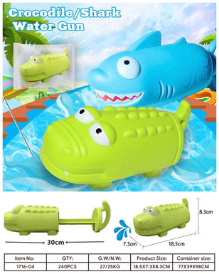 Crocodile water gun toy