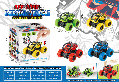 Classic double inertia stunt dump truck inertia toy