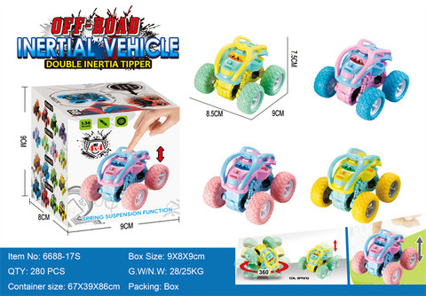 Macaron double inertia stunt dump truck inertia toy