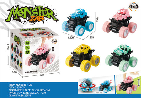 Macaron dual inertia stunt off-road vehicle inertia toy