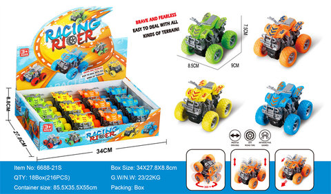 Classic double inertia stunt motorcycle inertia toy (12 packs)
