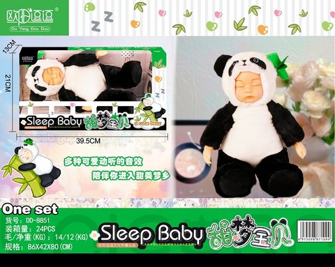 Panda Sleeping Baby (4D Eyes) Doll Toy Doll Toy Doll Toy